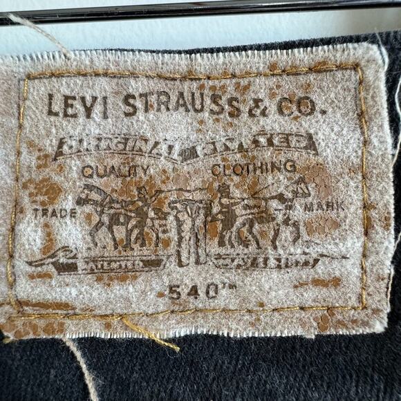 Vintage LEVI'S 540 Relaxed Fit Black Jeans - Picture 3 of 5